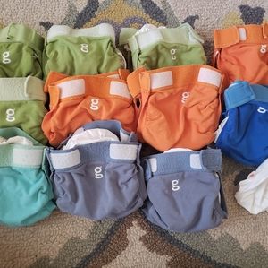 11 G Brand Cloth Diapers with 12 snap in pouches